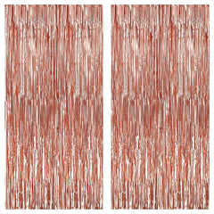 2pcs Metallic Fold Fringe Curtain Party Decoration