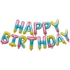 3D 40 Happy Birthday Banner Mylar Foil Letters Inflatable Party Decor