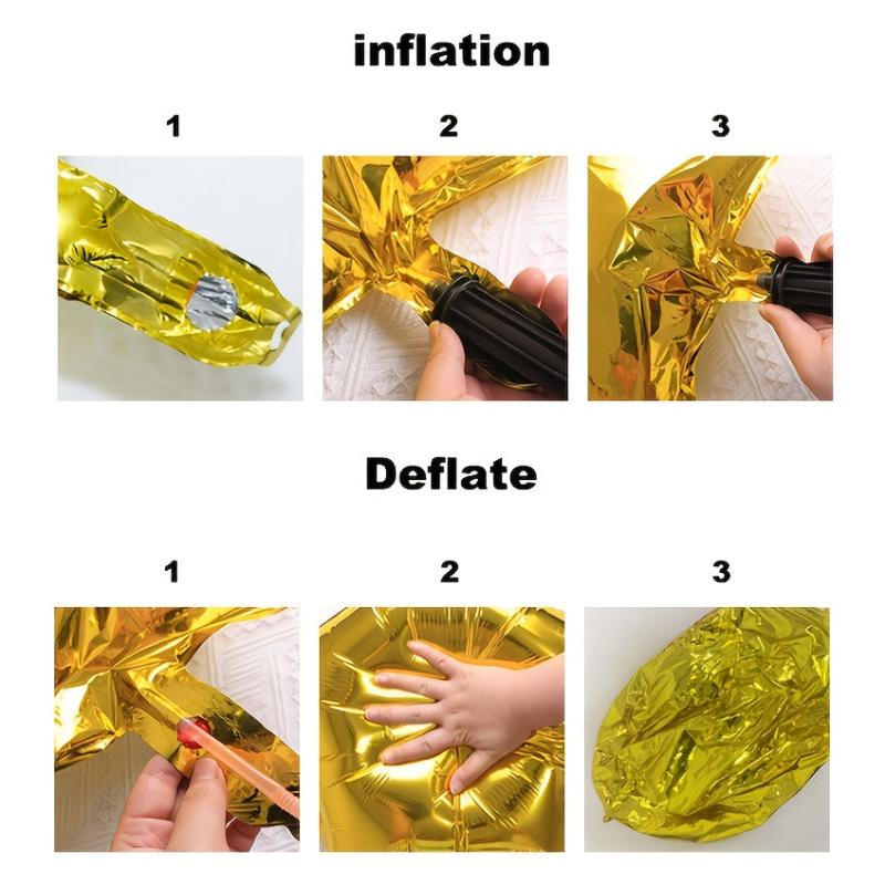 3D 40 Happy Birthday Banner Mylar Foil Letters Inflatable Party Decor
