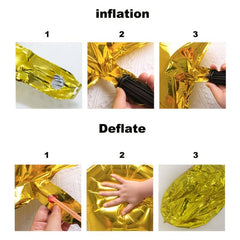 3D 40 Happy Birthday Banner Mylar Foil Letters Inflatable Party Decor