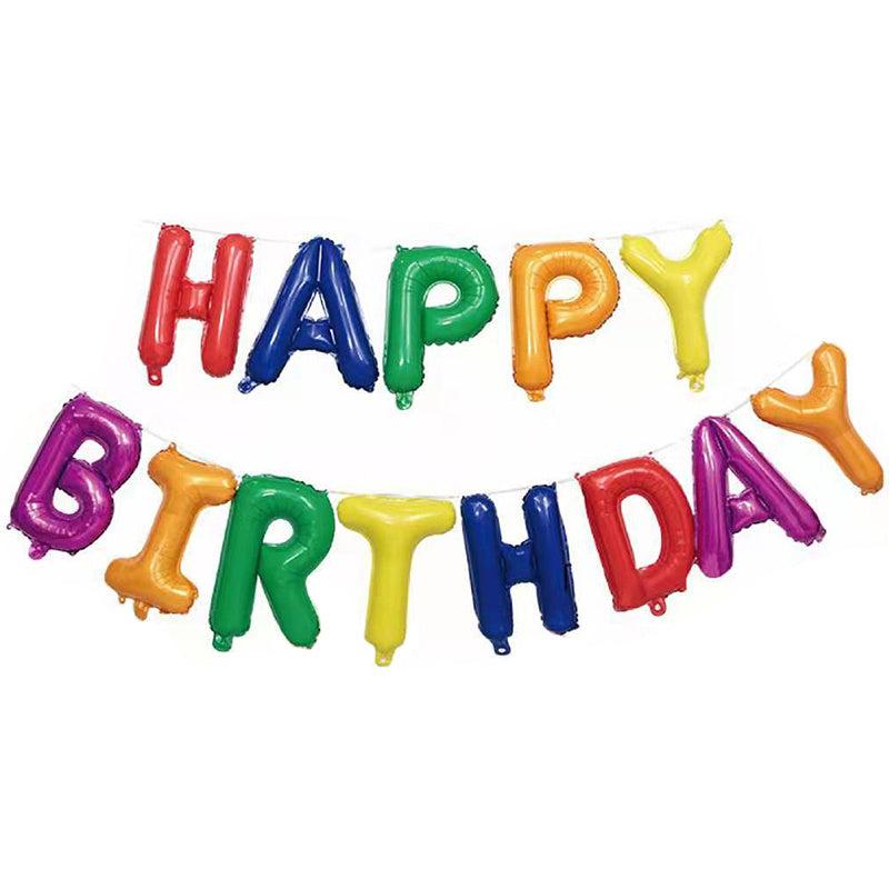 3D 40 Happy Birthday Banner Mylar Foil Letters Inflatable Party Decor