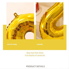 3D 40 Happy Birthday Banner Mylar Foil Letters Inflatable Party Decor