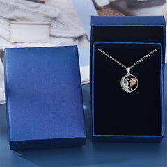 Retro Angel Dragon Pendant Necklace Women Jewelry