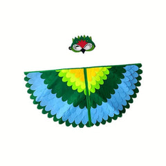 Kids Owl Cartoon Animal Costume Cosplay Bird Wings Cape