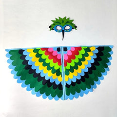 Kids Owl Cartoon Animal Costume Cosplay Bird Wings Cape