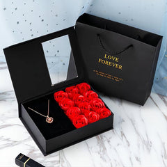 Rose Flower Jewelry Box - Perfect Gift for Mom