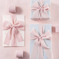 Pink Chiffon Ribbon for Gift Decoration Party
