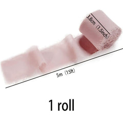 Pink Chiffon Ribbon for Gift Decoration Party