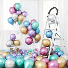 50pcs Metallic Balloon Party Decoration Set