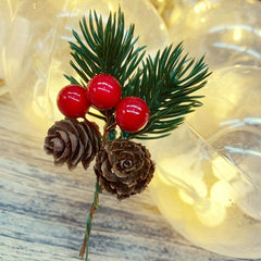 20pcs Christmas Pinecone Pine Needles DIY Decorations