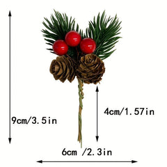 20pcs Christmas Pinecone Pine Needles DIY Decorations