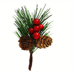 20pcs Christmas Pinecone Pine Needles DIY Decorations