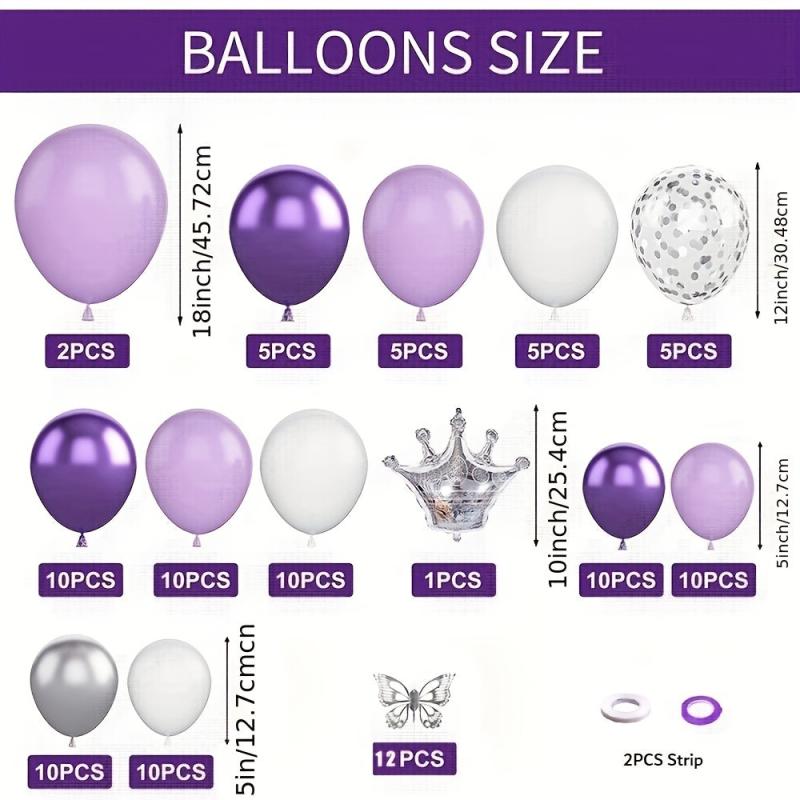 107pcs Balloon Garland Kit for Birthday Wedding Baby Shower Decor