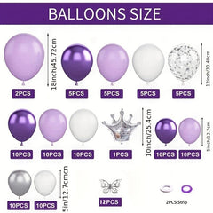 107pcs Balloon Garland Kit for Birthday Wedding Baby Shower Decor