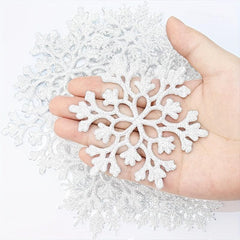 36pcs Sparkling Snowflake Decorations Christmas Party Snowflake Decorations