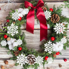 36pcs Sparkling Snowflake Decorations Christmas Party Snowflake Decorations