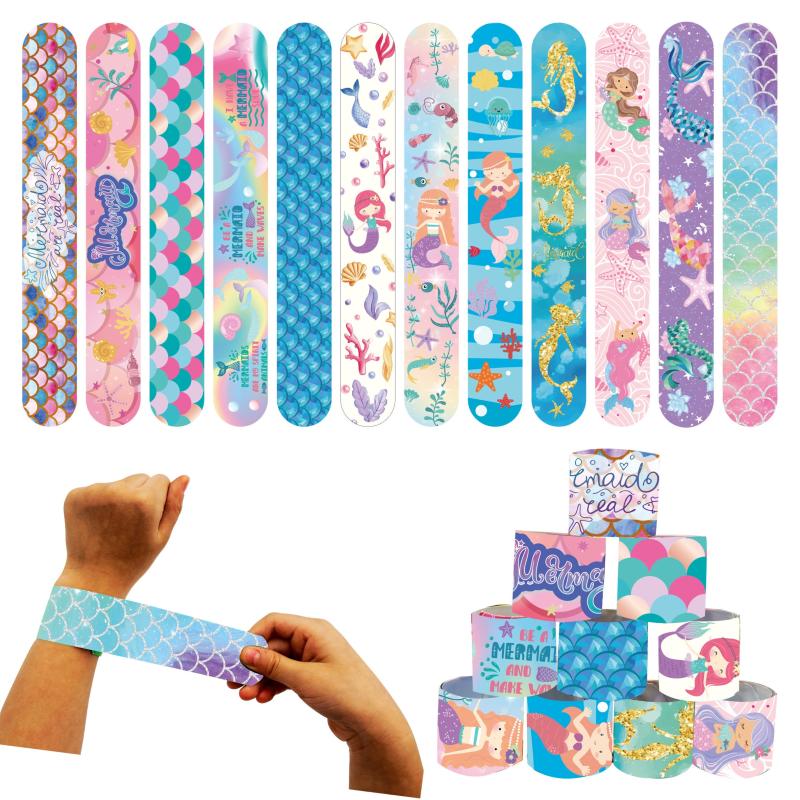 12pcs Mermaid Clapping Rings for Parties & Prizes