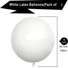 10pcs 8-inch Multicolor Latex Balloons for Parties and Celebrations