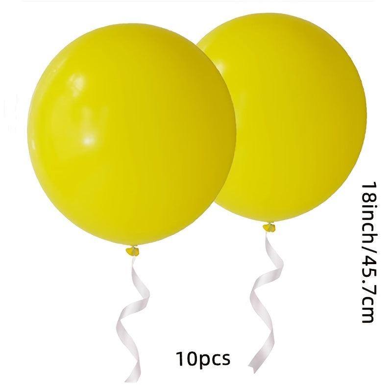 10pcs 8-inch Multicolor Latex Balloons for Parties and Celebrations