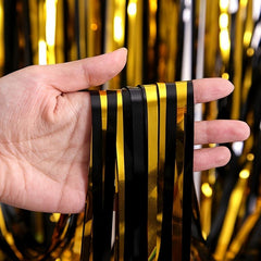 2pcs Rain Silk Curtains for Holiday Decorations & Parties