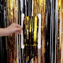 2pcs Rain Silk Curtains for Holiday Decorations & Parties