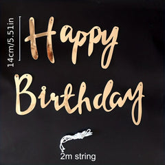 Happy Birthday Banner Flag For Party