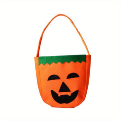 Halloween Pumpkin Portable Non Woven Candy Bag