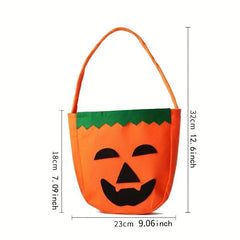 Halloween Pumpkin Portable Non Woven Candy Bag