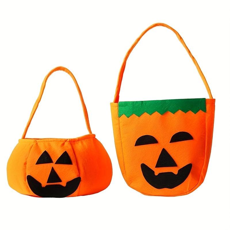 Halloween Pumpkin Portable Non Woven Candy Bag