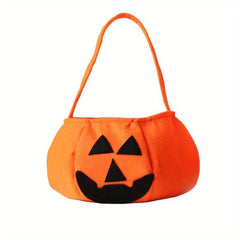 Halloween Pumpkin Portable Non Woven Candy Bag