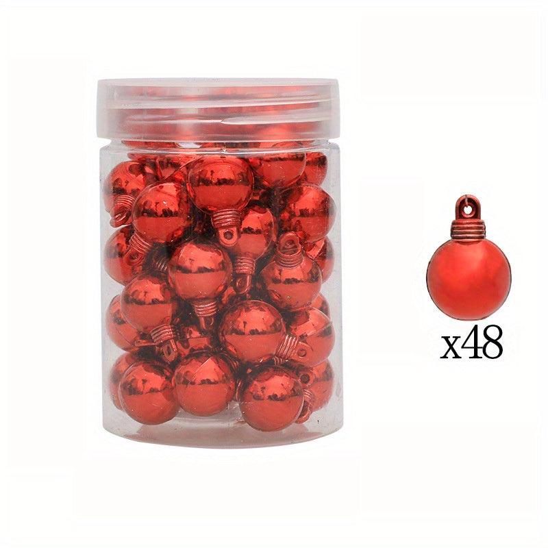 48pcs Shatterproof Matte Christmas Ball Ornaments for Tree Decoration