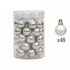 48pcs Shatterproof Matte Christmas Ball Ornaments for Tree Decoration