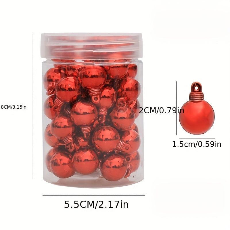 48pcs Shatterproof Matte Christmas Ball Ornaments for Tree Decoration