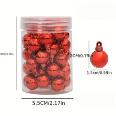 48pcs Shatterproof Matte Christmas Ball Ornaments for Tree Decoration
