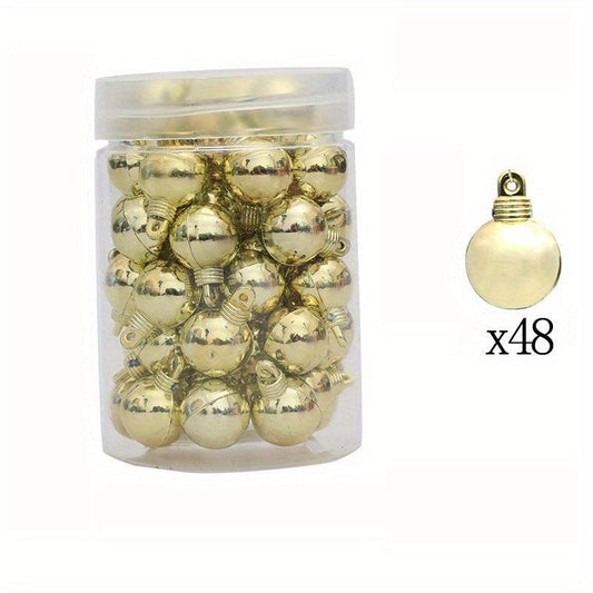 48pcs Shatterproof Matte Christmas Ball Ornaments for Tree Decoration