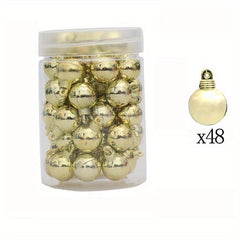 48pcs Shatterproof Matte Christmas Ball Ornaments for Tree Decoration
