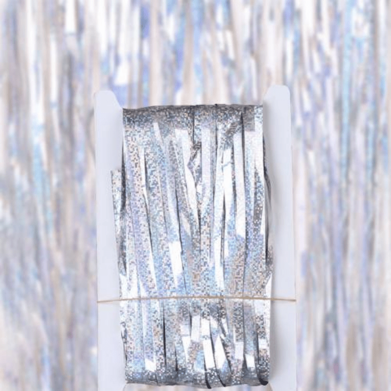 1M Laser Silvery Balloon Rain Curtain Party Decoration