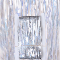 1M Laser Silvery Balloon Rain Curtain Party Decoration