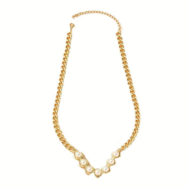 Pearl Necklace Women's Light Sense Clavicle Chain Jewelry Gift