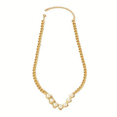 Pearl Necklace Women's Light Sense Clavicle Chain Jewelry Gift