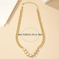 Pearl Necklace Women's Light Sense Clavicle Chain Jewelry Gift