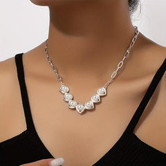 Pearl Necklace Women's Light Sense Clavicle Chain Jewelry Gift