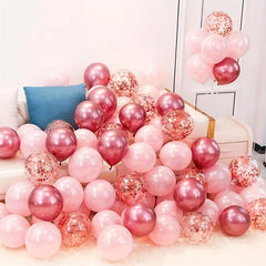 24pcs Pink Balloon Sets for Parties