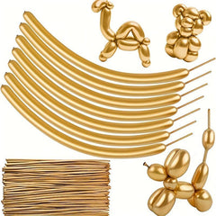 20pcs 127cm Metal Strip Balloons for DIY Woven Decorations