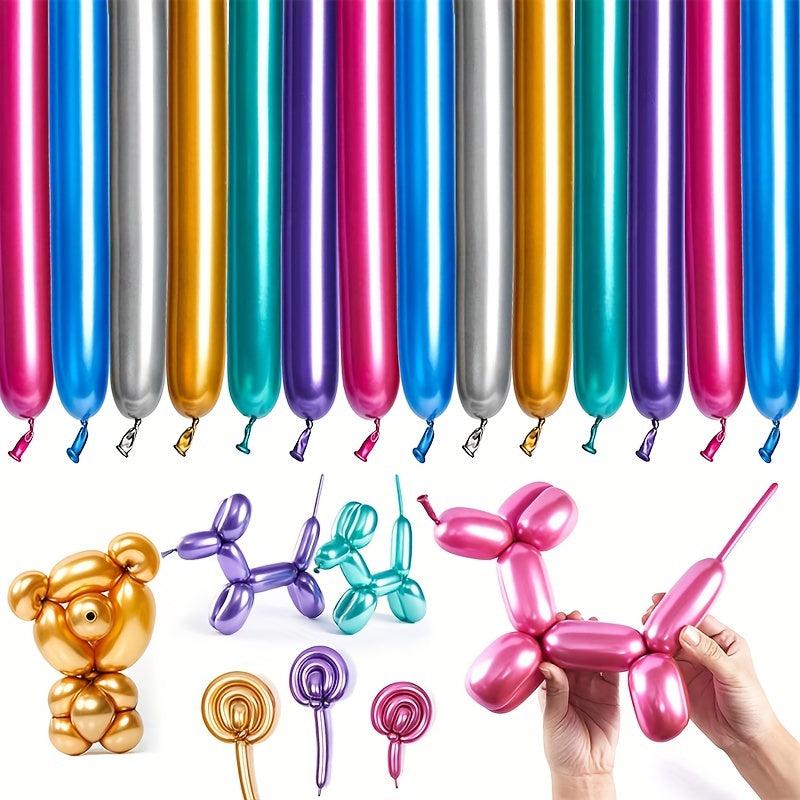 20pcs 127cm Metal Strip Balloons for DIY Woven Decorations