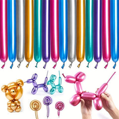 20pcs 127cm Metal Strip Balloons for DIY Woven Decorations