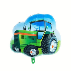 2pcs Bulldozer & Fire Truck Aluminum Balloon Set