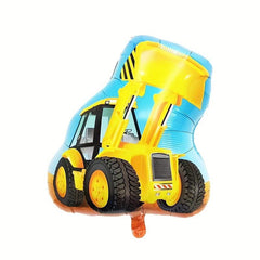 2pcs Bulldozer & Fire Truck Aluminum Balloon Set