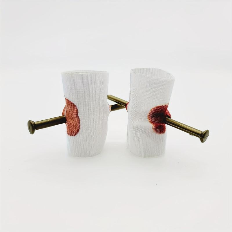 Finger Piercing Nails Fake Nail Props Halloween Props