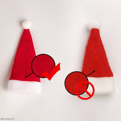 Christmas Santa Hat Cutlery Holder Bag for Xmas Table Decor